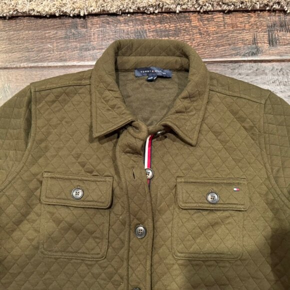 Tommy Hilfiger Lightweight Quilted Jacket – Army Green – Women's Medium - Picture 5 of 7